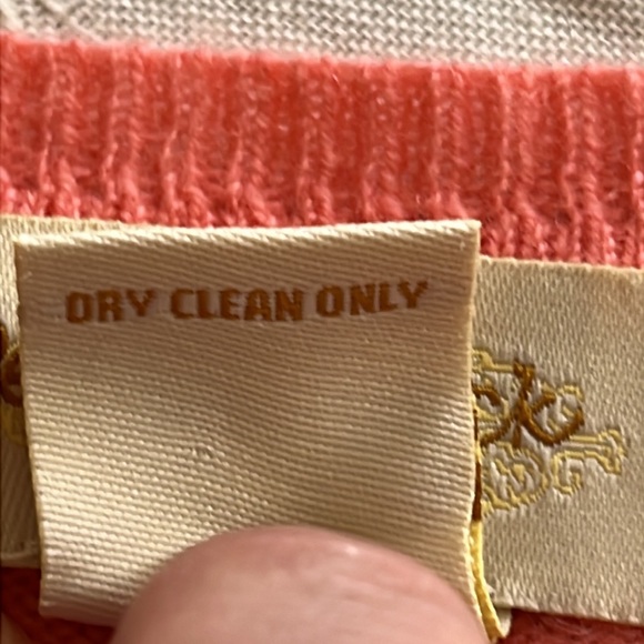 Peck & Peck Cashmere Pink Polkadot Sweater Sz S - Picture 3 of 4